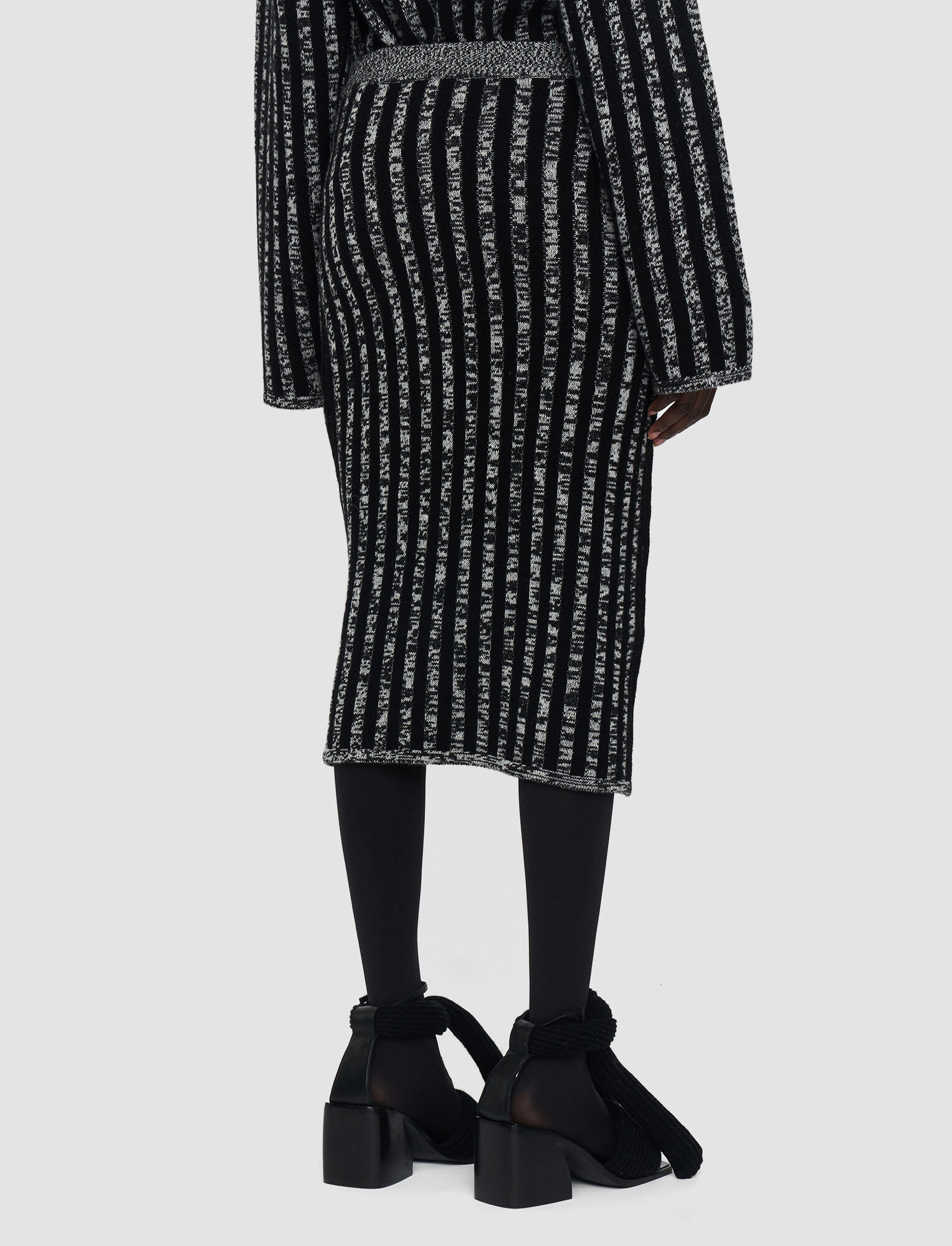 Joseph, Stripes Animation Skirt, in Ivory Combo